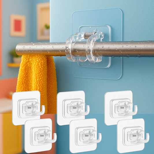 Self-Stick Rod Hooks – Pack of 6